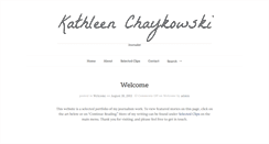 Desktop Screenshot of kathleenchaykowski.com